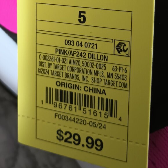 All in Motion Pink Kids Sneakers - Picture 8 of 8